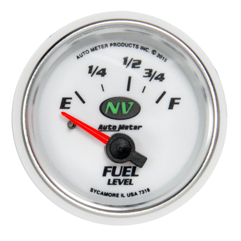 Autometer NV Gauge Fuel Level 2 1/16in 16e To 158f Elec NV