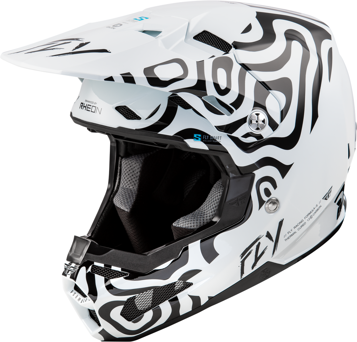 Formula S Carbon Abyss Helmet White/Black Sm