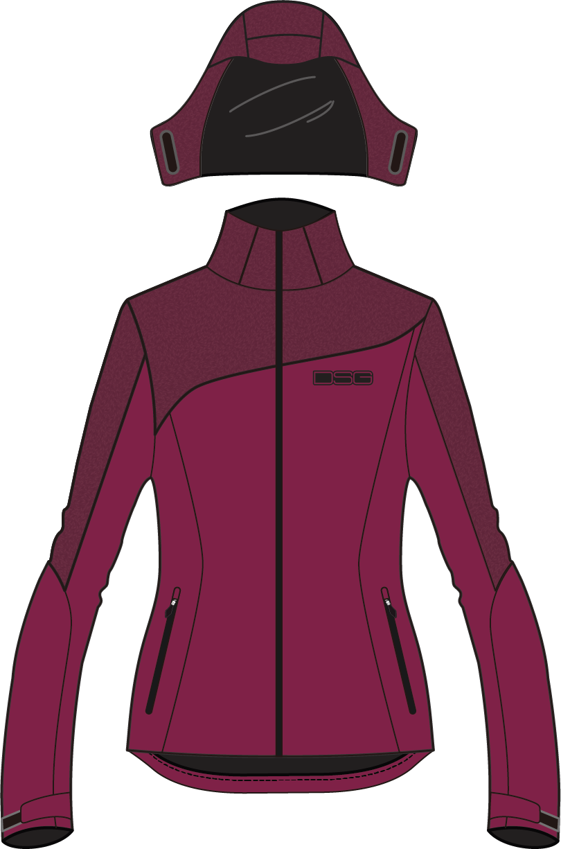 Malea Softshell Jacket Garnet Heather Xs