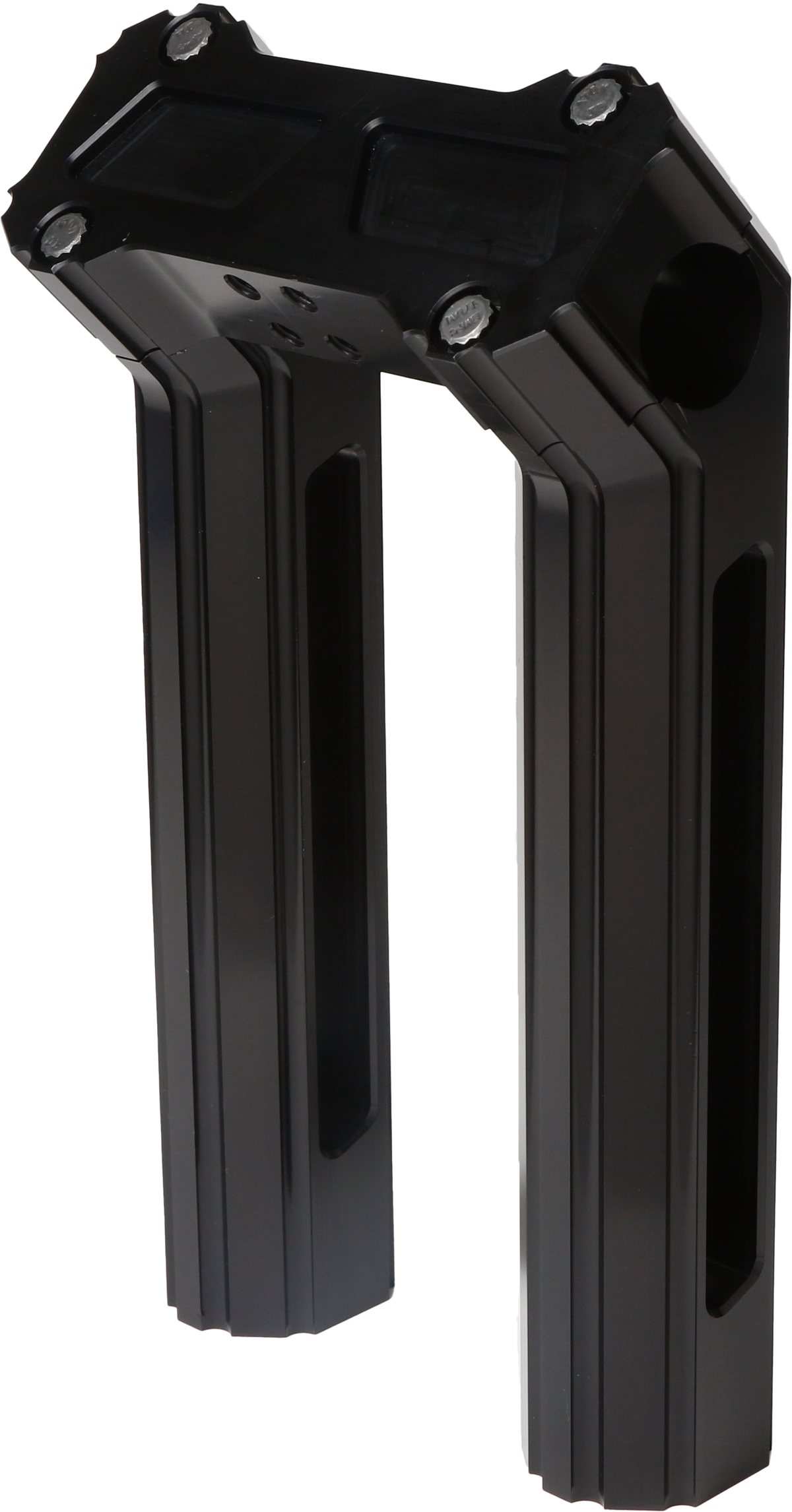 H/D Billet Risers 8" Black Kickback