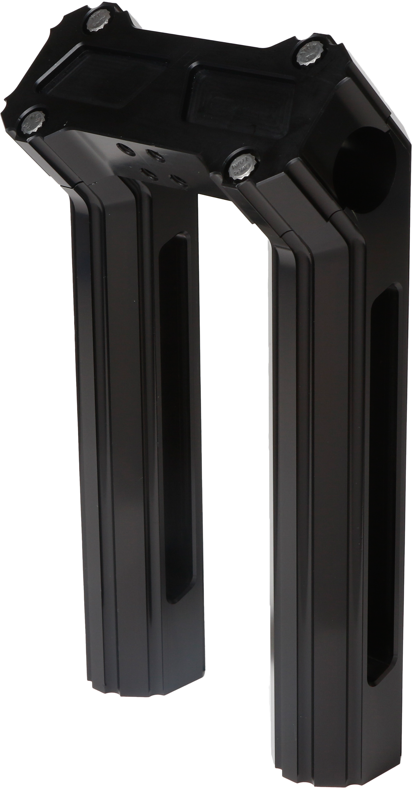 H/D Billet Risers 8" Black Kickback