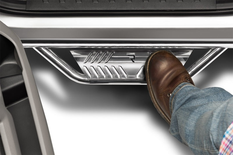 N-Fab Podium SS 07-17 Toyota Tundra Double Cab - Polished Stainless - 3in