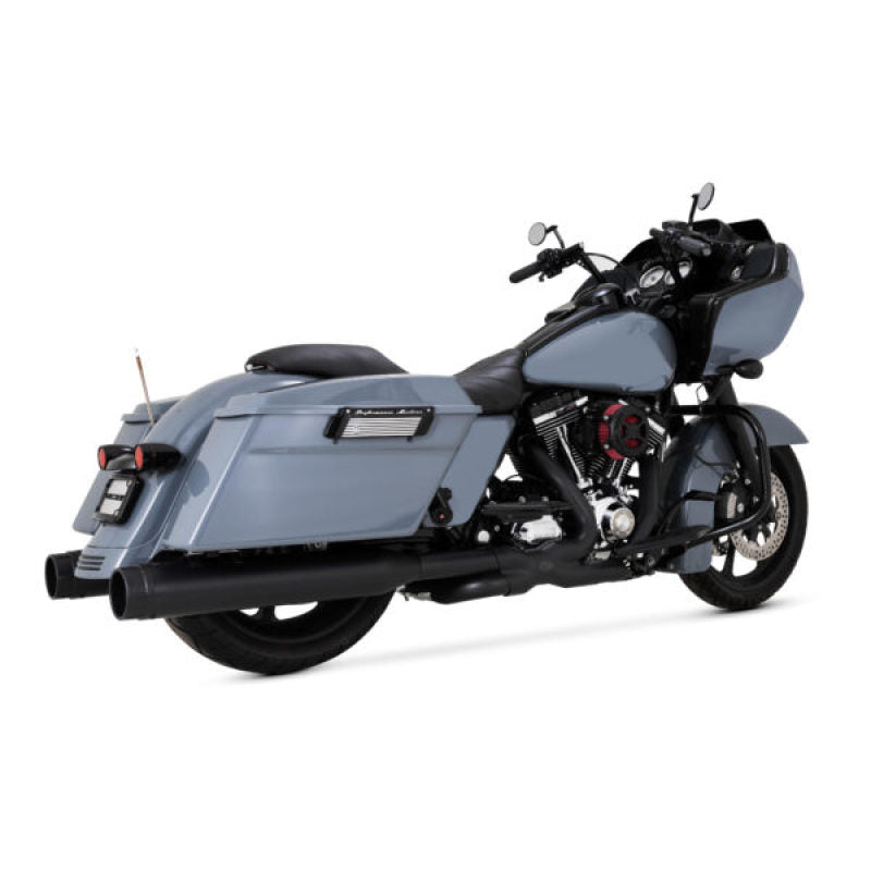 Vance &amp; Hines HD Dresser 17-25 Power Duals Black PCX Header Exhaust