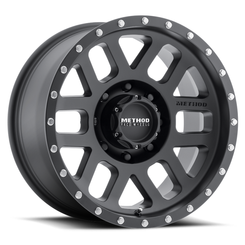 Method MR306 Mesh 18x9 -12mm Offset 8x170 130.81mm CB Matte Black Wheel