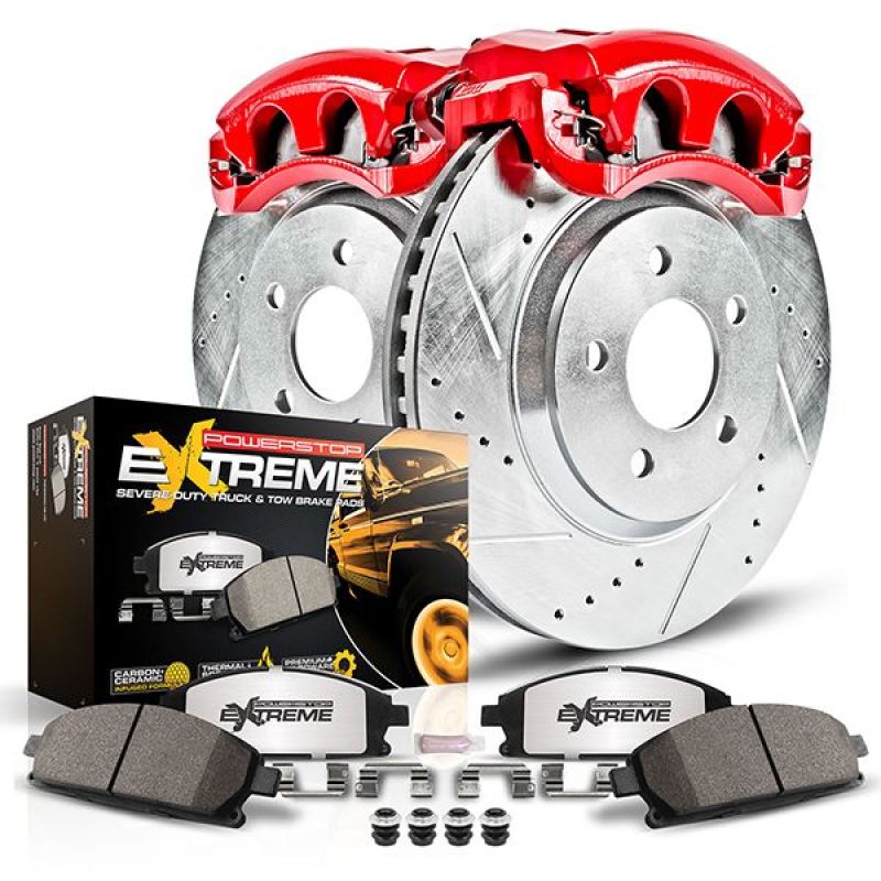 Power Stop 15-22 Toyota 4Runner Front Z36 Truck &amp; Tow Kit w/Cals