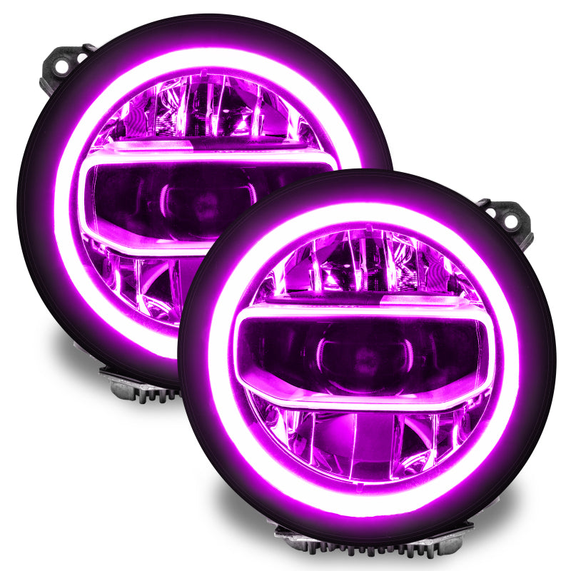 Oracle Jeep Wrangler JL/Gladiator JT RGB+W Headlight DRL Kit - ColorSHIFT w/o Controller