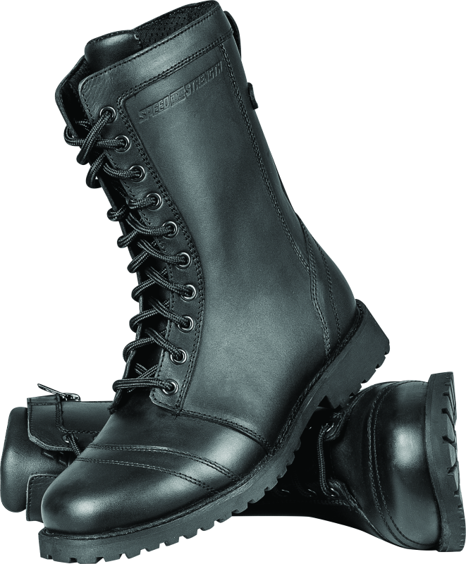 Speed and Strength Fast Times Leather Boots Black Womens Size - 9