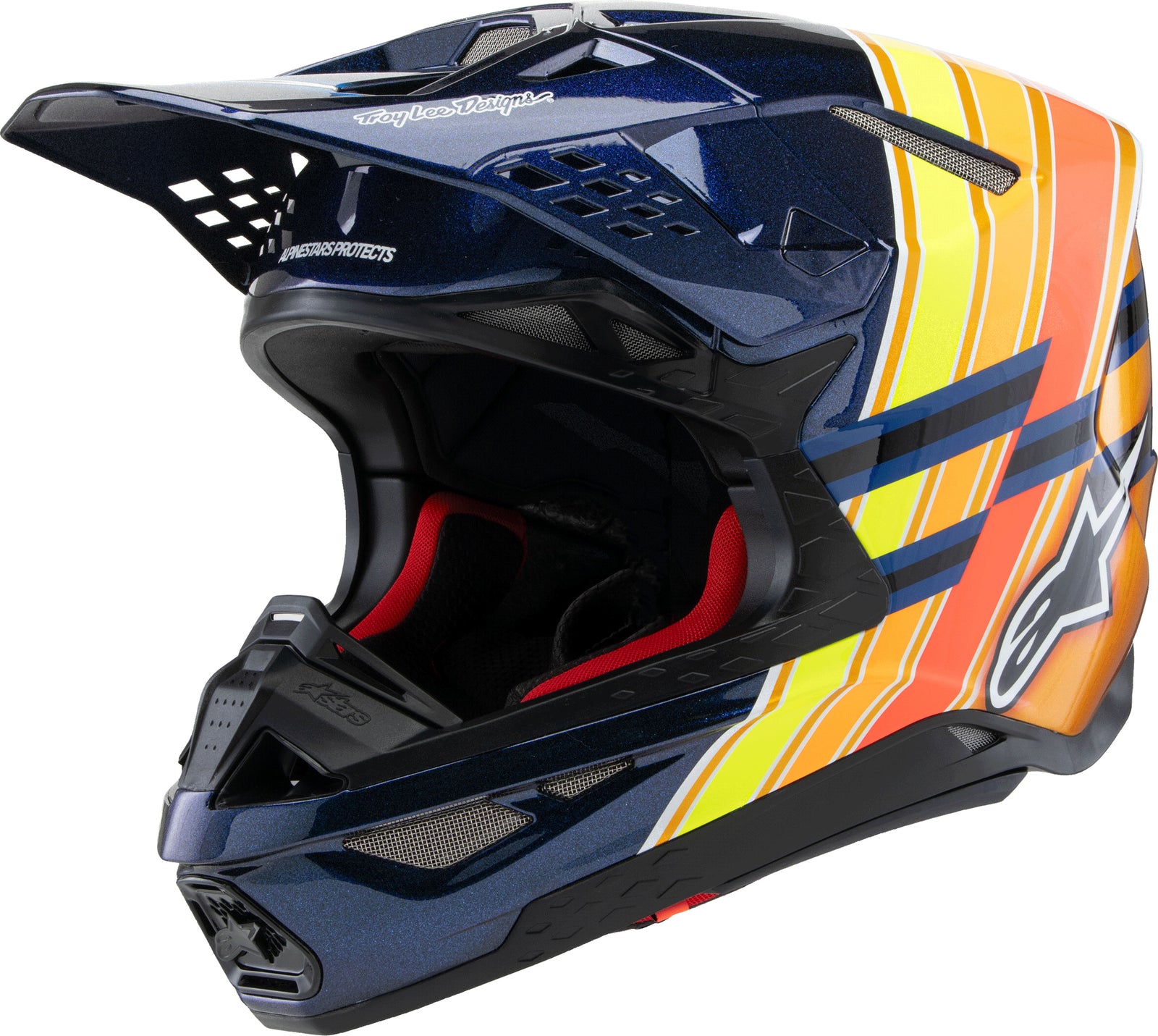 S M10 Tld Edition 25 Helmet Drk Blu/Org/Ylw Fluo/Red Xs