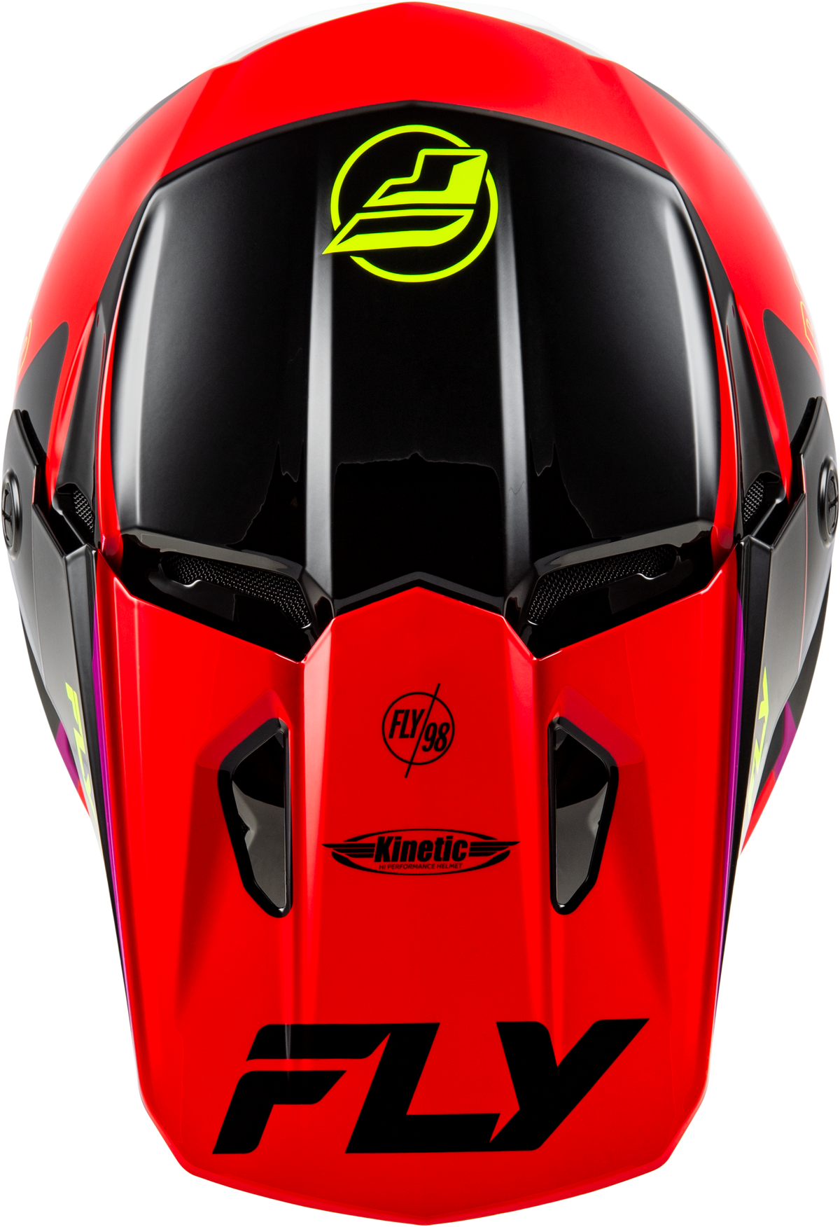 Kinetic Rally Helmet Red/Black/White Lg