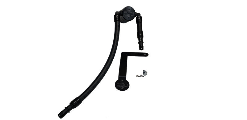 J&amp;L 03-04 Mercury Marauder Passenger Side Oil Separator 3.0 - Black Anodized