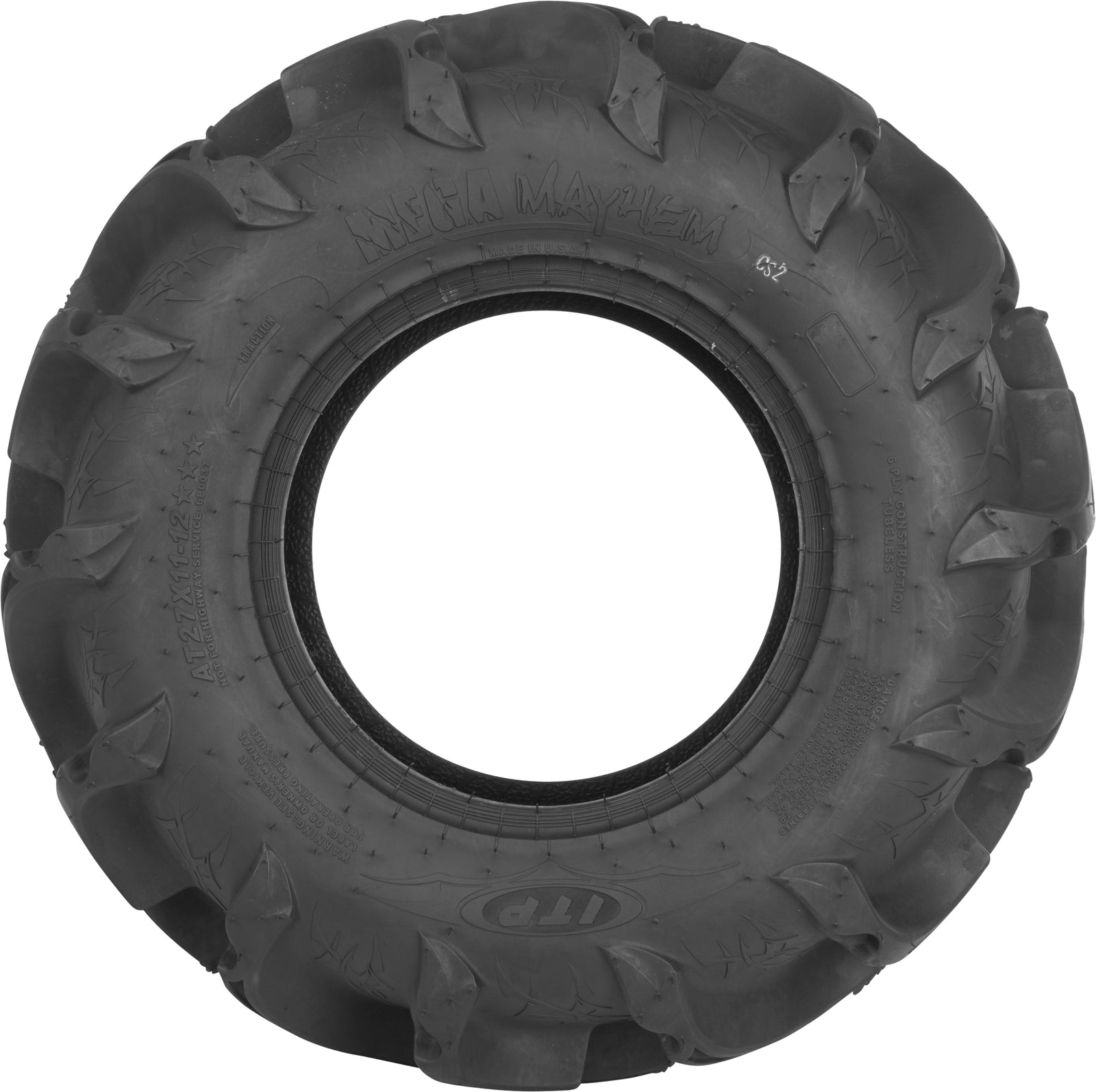 Tire Mega Mayhem Rear 27x11 14 Lr495lbs Bias