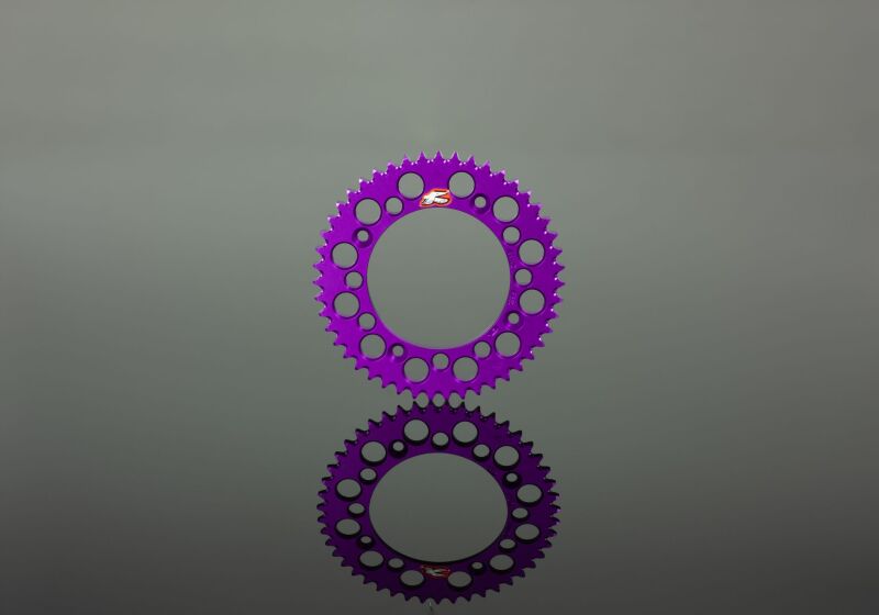 Renthal 94+ Kawasaki KX 125-450 Rear Grooved Sprocket - Purple 520-50 Teeth