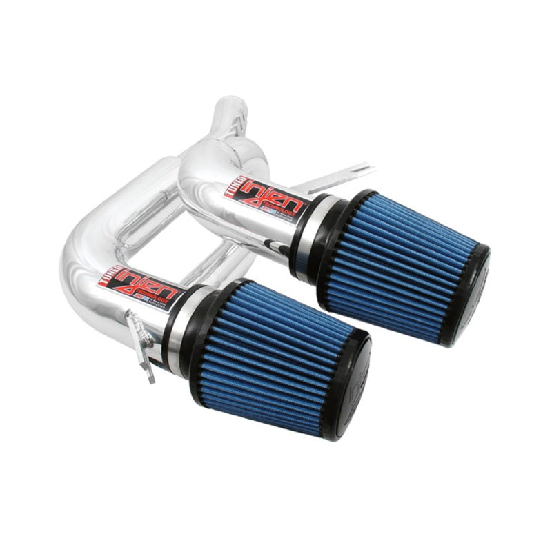 Injen 08-09 535i E60 3.0L L6 Twin intake &amp; AMSOIL Filters Polished Short Ram Intake
