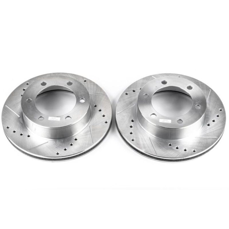 Power Stop 96-02 Toyota 4Runner Front Evolution Drilled &amp; Slotted Rotors - Pair
