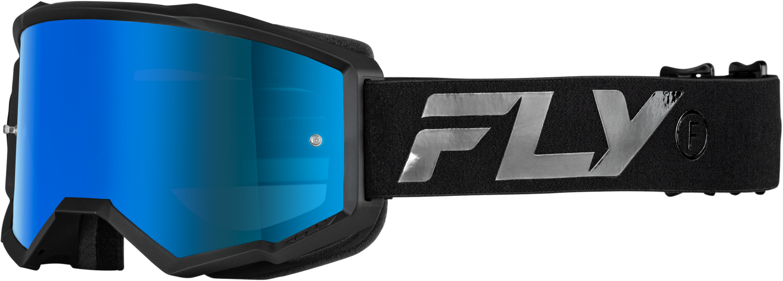 Youth Zone Goggle Black/Black W/ Sky Blue Mirror/Smoke Lens