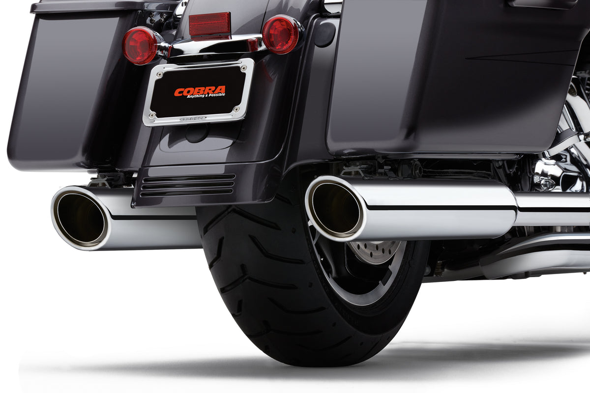 909 Twins 4" Slip Ons Chrome Flh/Flt 95 16