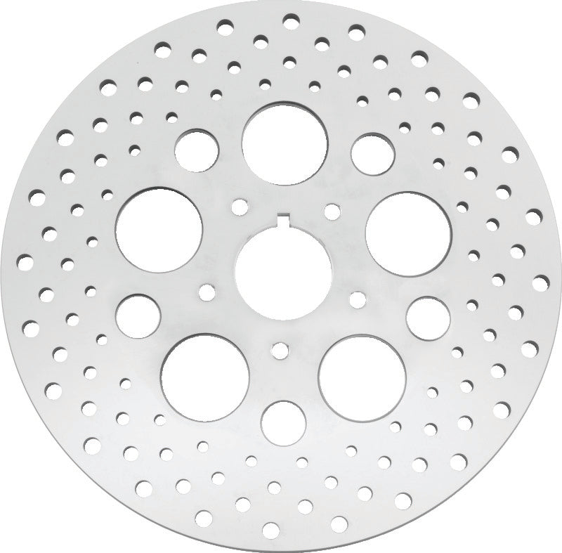 Bikers Choice 84-99 Big Twin &amp; XL 11.5 Inch Front Drilled Stainless Rotor Replaces H-D 44136-84