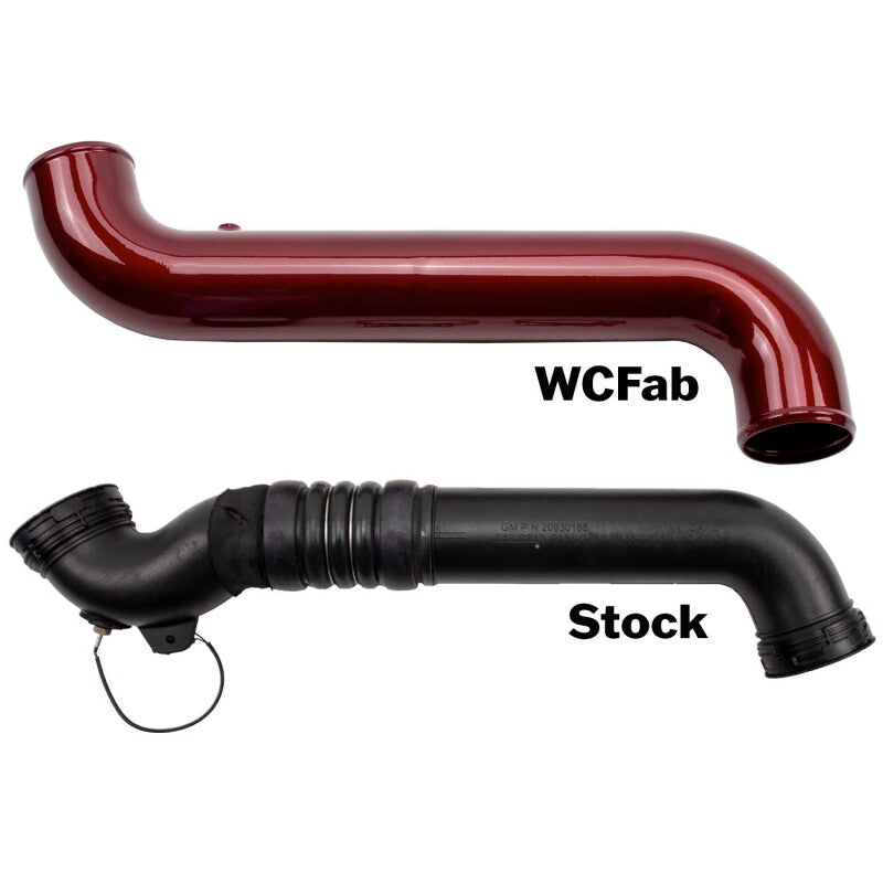 Wehrli 11-16 Duramax LML Passenger Side 3.5 in. Intercooler Pipe - WCFab Grey