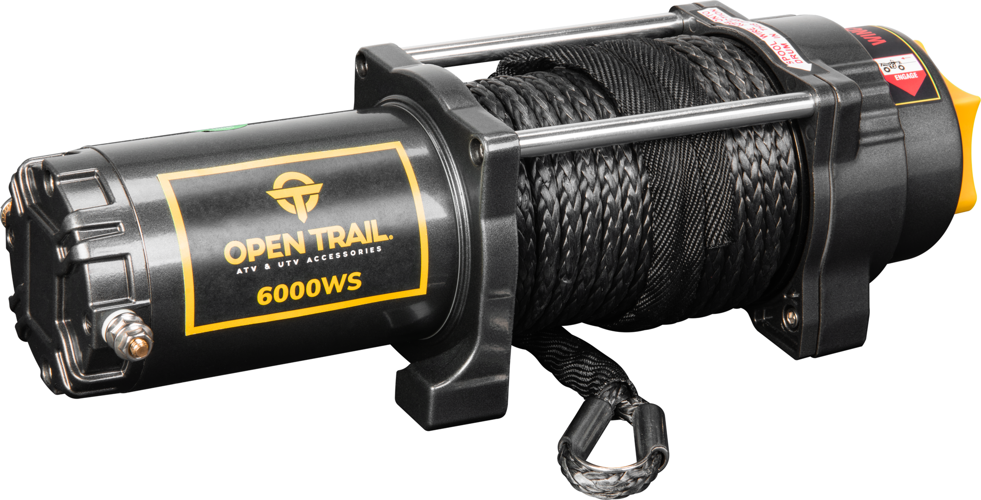 6000lb Wide Winch Synthetic Rope