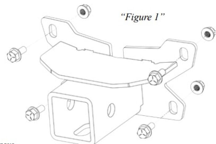 KFI RZR 570 REAR 2" RECEIVER