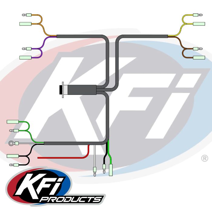 KFI HARNESS - HAND REMOTE 8-PIN PANEL MOUNT