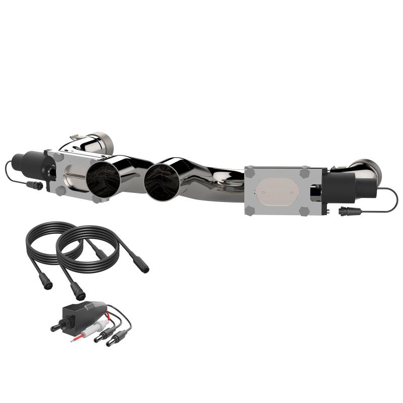 2015-2023 Dodge Challenger,Charger &amp; Chrysler 300C 6.2,6.4L QTP Aggressor Cutout Pipes