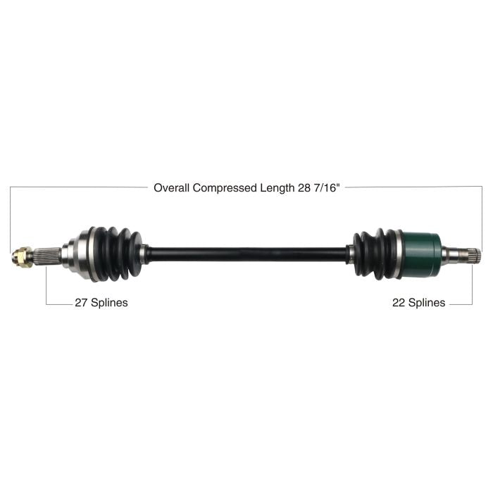 TYTANEUM OE REPLACEMENT CV AXLE JOHN DEERE FRONT LEFT