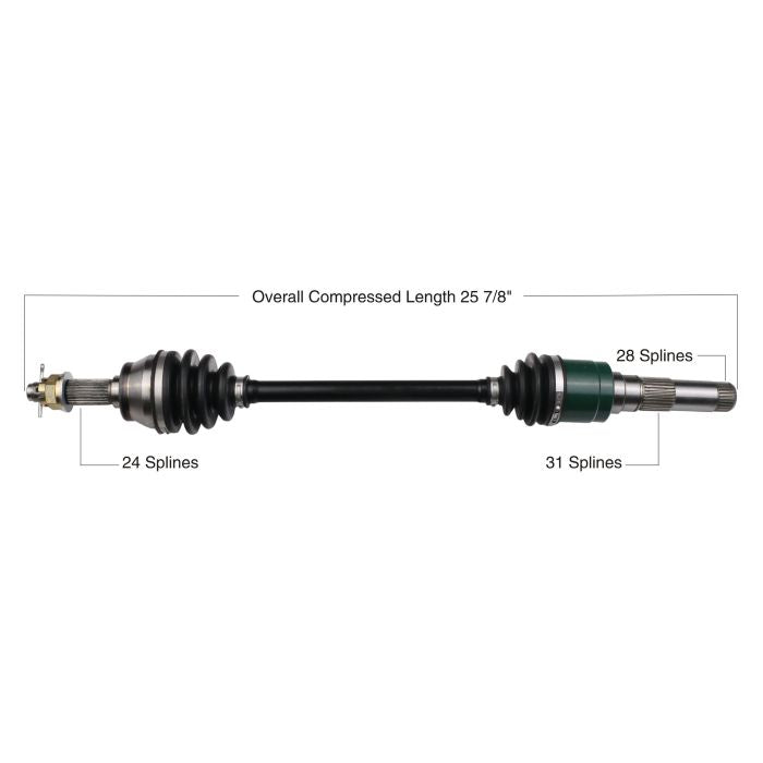 TYTANEUM OE REPLACEMENT CV AXLE JOHN DEERE REAR RIGHT