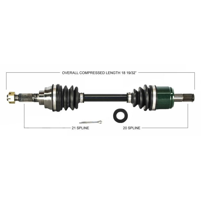 TYTANEUM OE REPLACEMENT CV AXLE KAWASAKI FRONT LEFT / RIGHT