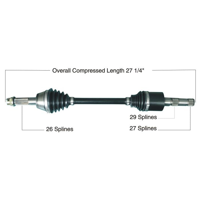 TYTANEUM OE REPLACEMENT CV AXLE POLARIS REAR LEFT