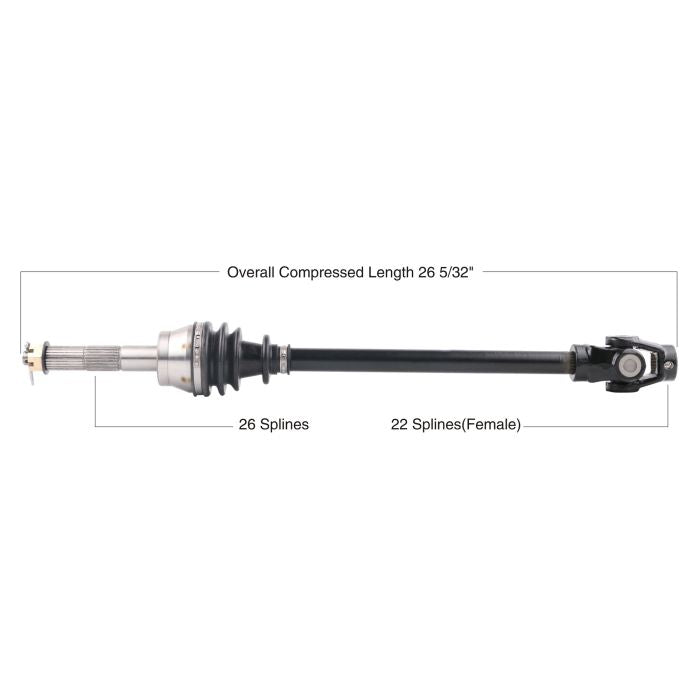 TYTANEUM OE REPLACEMENT CV AXLE POLARIS FRONT LEFT / RIGHT
