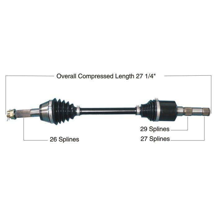 TYTANEUM HEAVY DUTY CV AXLE POLARIS REAR LEFT