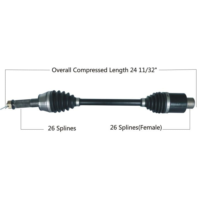TYTANEUM HEAVY DUTY CV AXLE POLARIS REAR LEFT / RIGHT