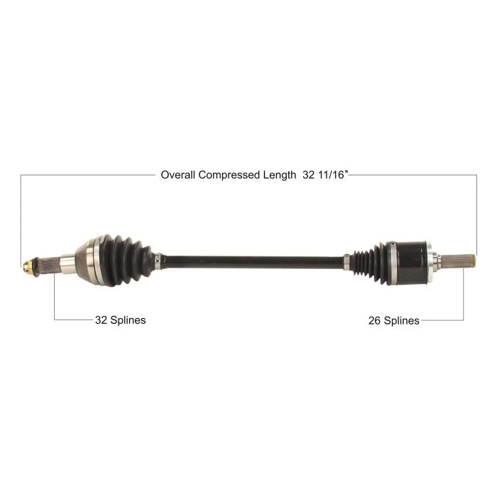 TYTANEUM OE REPLACEMENT CV AXLE KAWASAKI FRONT RIGHT