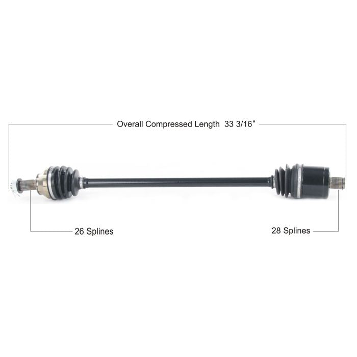 TYTANEUM OE REPLACEMENT CV AXLE POLARIS REAR LEFT/RIGHT