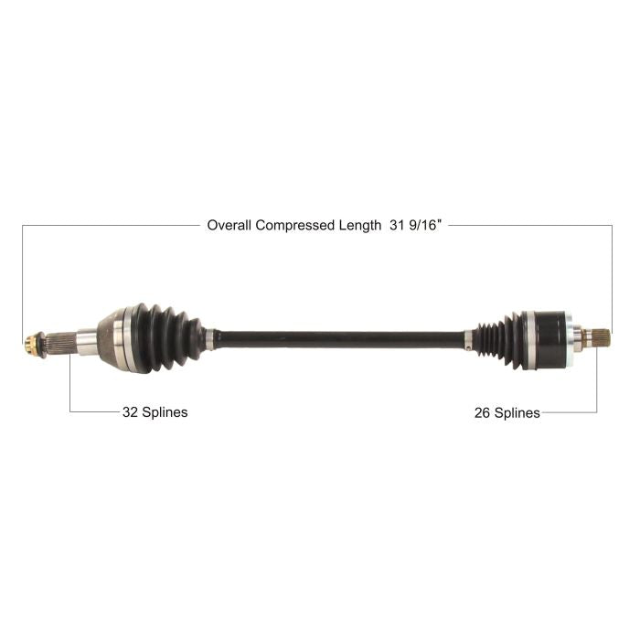 TYTANEUM HEAVY DUTY CV AXLE KAWASAKI FRONT LEFT