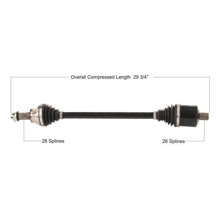 TYTANEUM HEAVY DUTY CV AXLE POLARIS FRONT LEFT/RIGHT