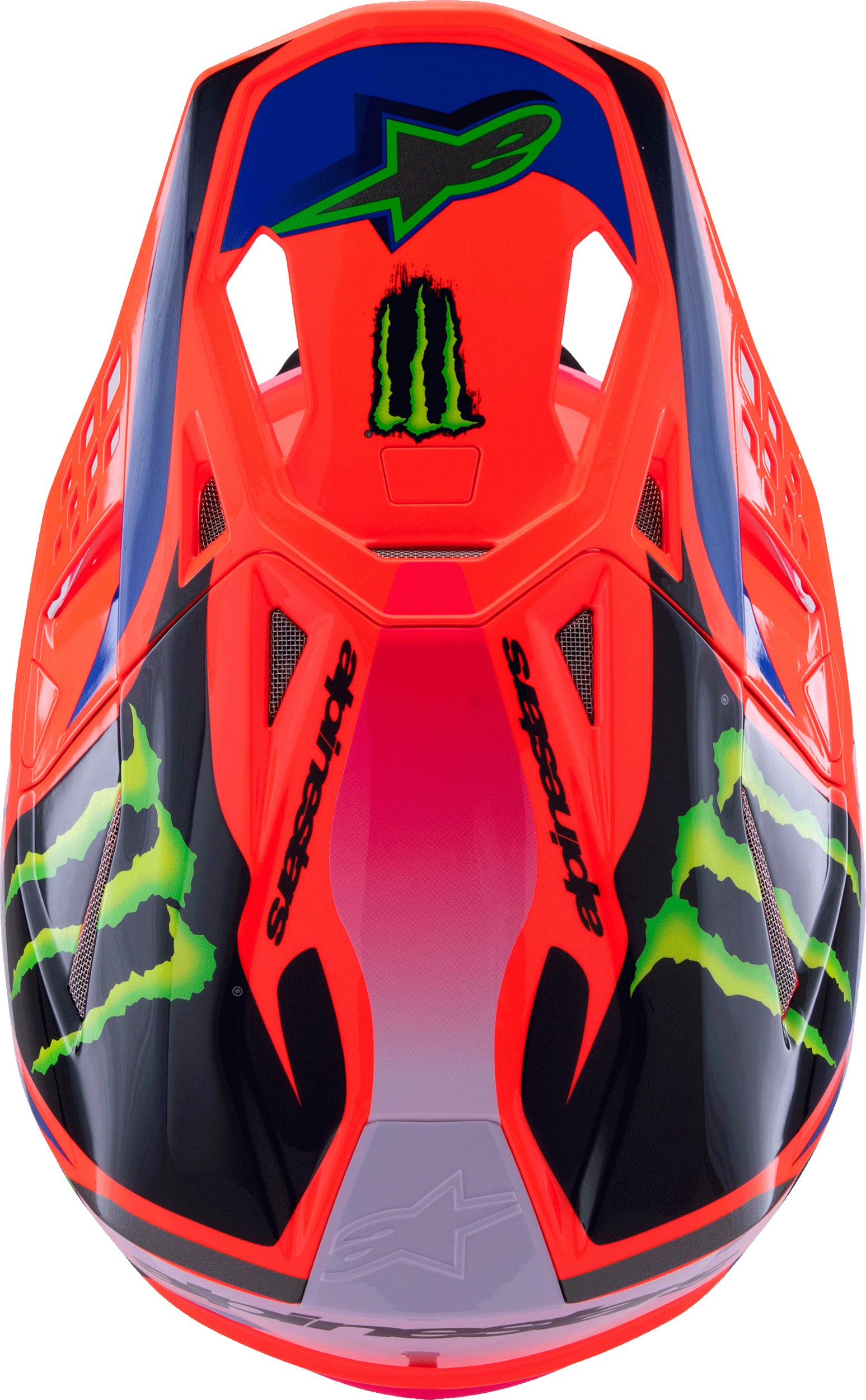 S M10 Deegan Helmet Orng Flo/Prpl/Pnk Fluo 2x