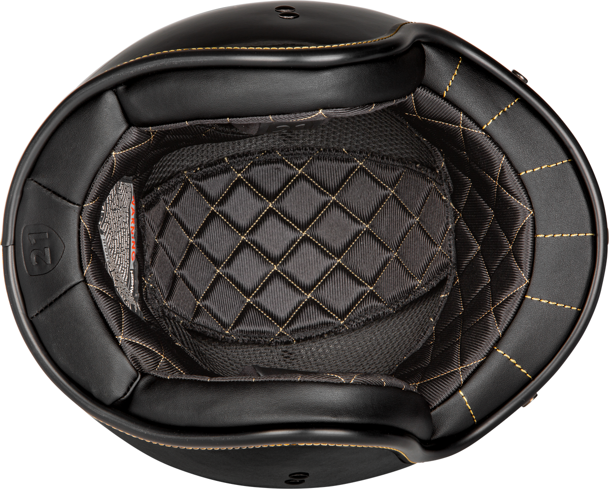 .38 Retro Helmet Gloss Black 2x