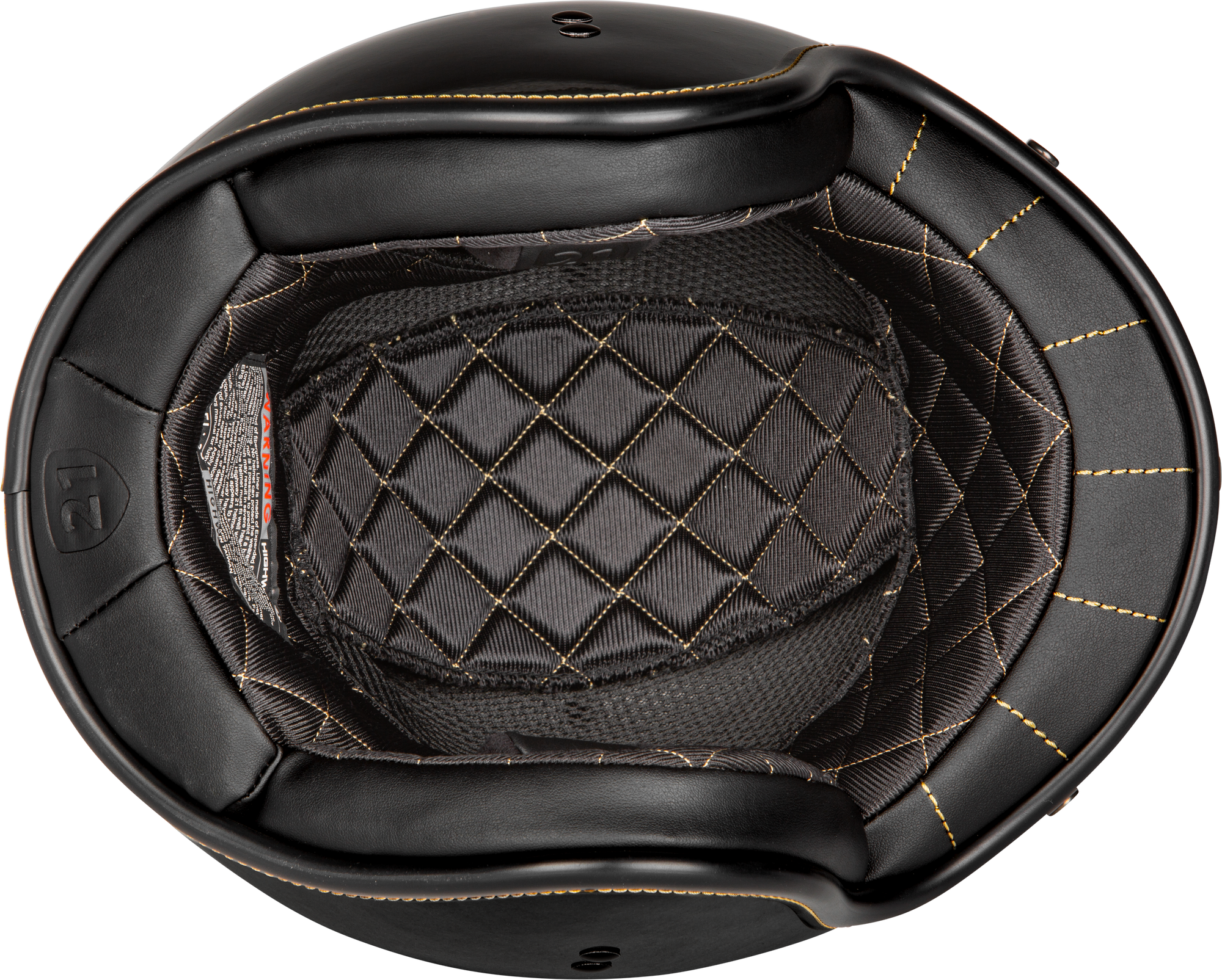 .38 Retro Helmet Gloss Black Lg