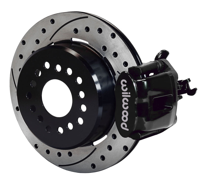 Wilwood Combination Parking Brake Rear Kit 12.19in Dia 0.81in Rotor Thickness - Black Drilled