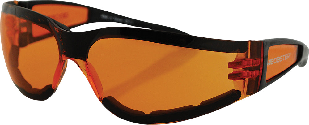 Shield Ii Sunglasses Black W/Amber Lens