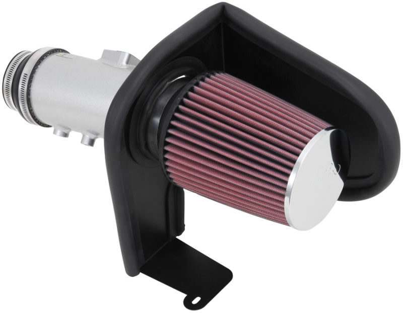 K&amp;N 13-14 Honda Accord 3.5L V6 69 Series Typhoon Air Intake System - Silver Cold Air Intake Kit