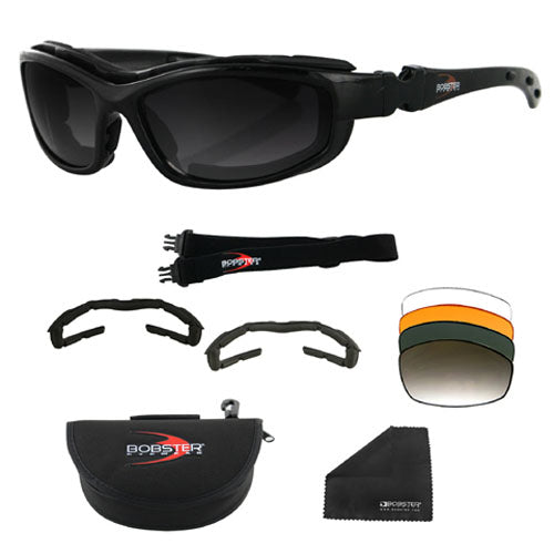 ROAD HOG II CONVERTIBLE, BLACK FRAME, 4 LENSES
