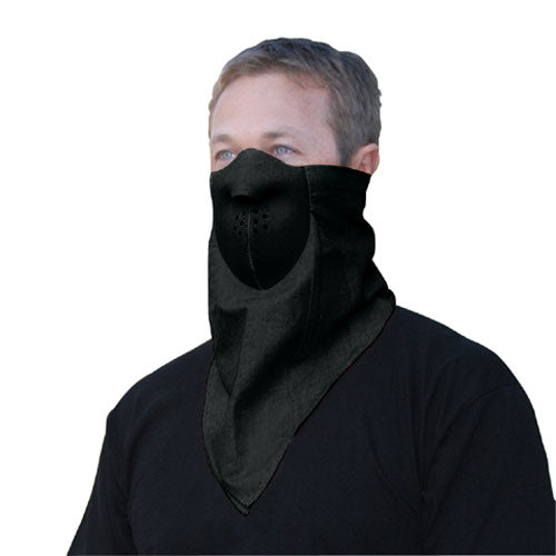 NEODANNA, 100% COTTON BANDANNA W/NEOPRENE, BLACK
