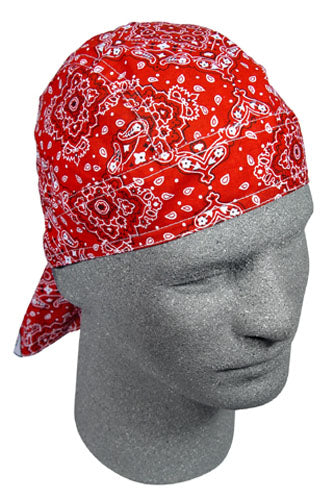 FLYDANNA; 100% COTTON, RED PAISLEY