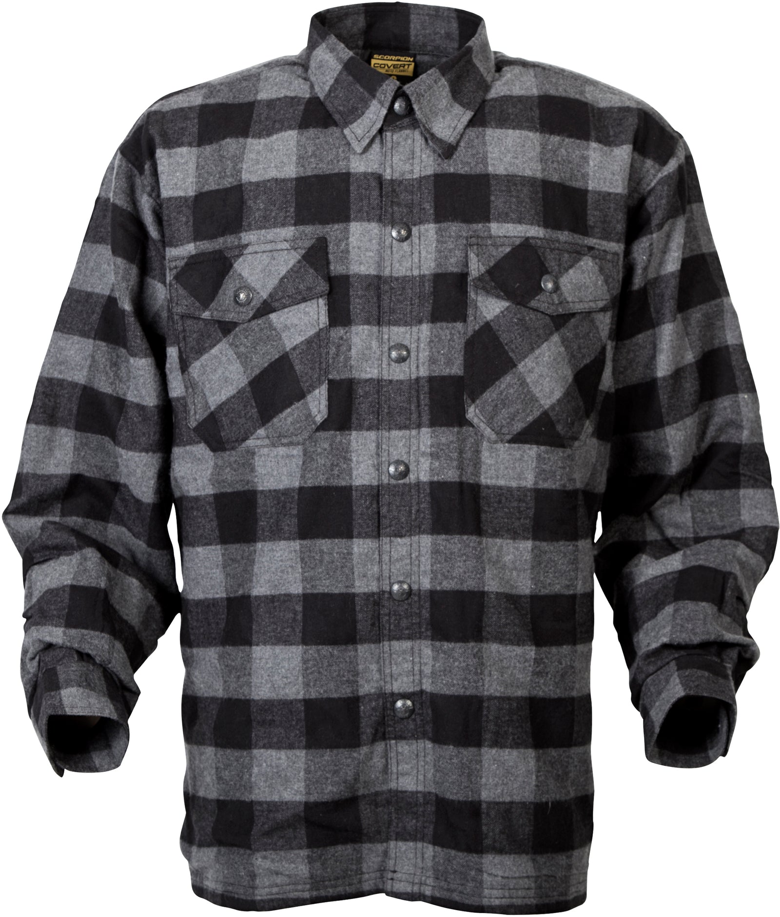 Covert Moto Flannel Black/Grey Sm