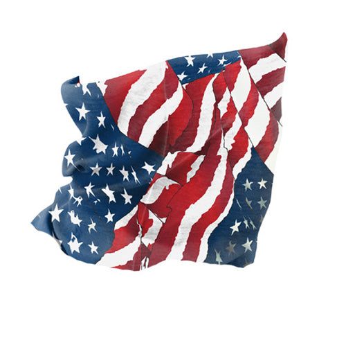 MOTLEY TUBE&TRADE;, POLYESTER, WAVY AMERICAN FLAG