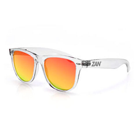 MINTY SUNGLASS, CRYSTAL CLEAR, SMOKED CRIMSON MIRROR