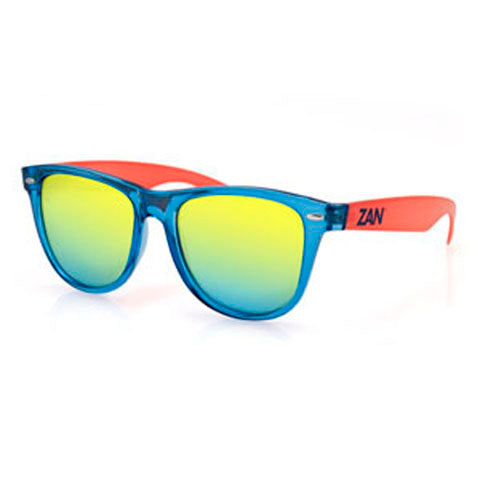 MINTY SUNGLASS, BLUE & ORANGE, SMOKED YELLOW MIRROR
